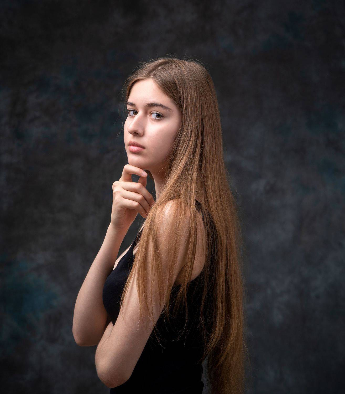 студийный портрет, красивая девушка, женский портрет, Зураб Бабаев