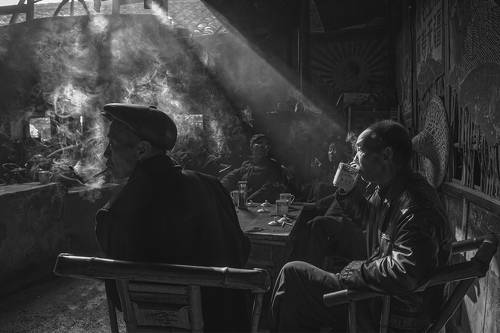The Old Teahouse in Pengzhen Town, Chengdu