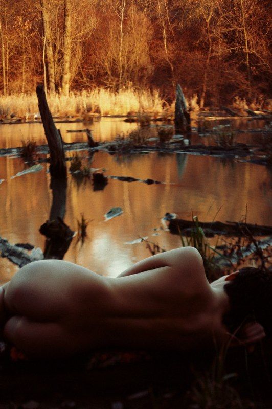 На берегу уставшей реки фото превью