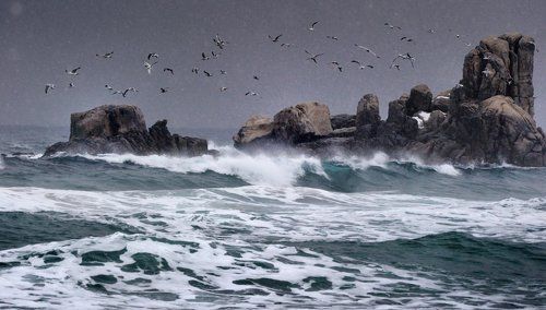 East Sea in winter