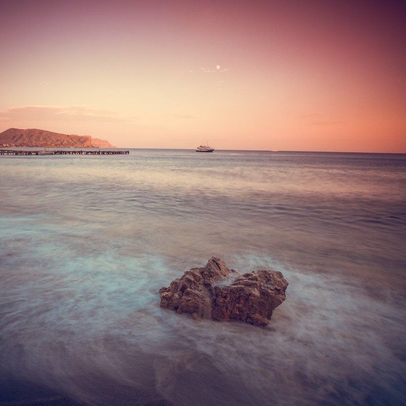 1х1, nd, nd400, закат, камни, крым, море, судак на закате фото превью