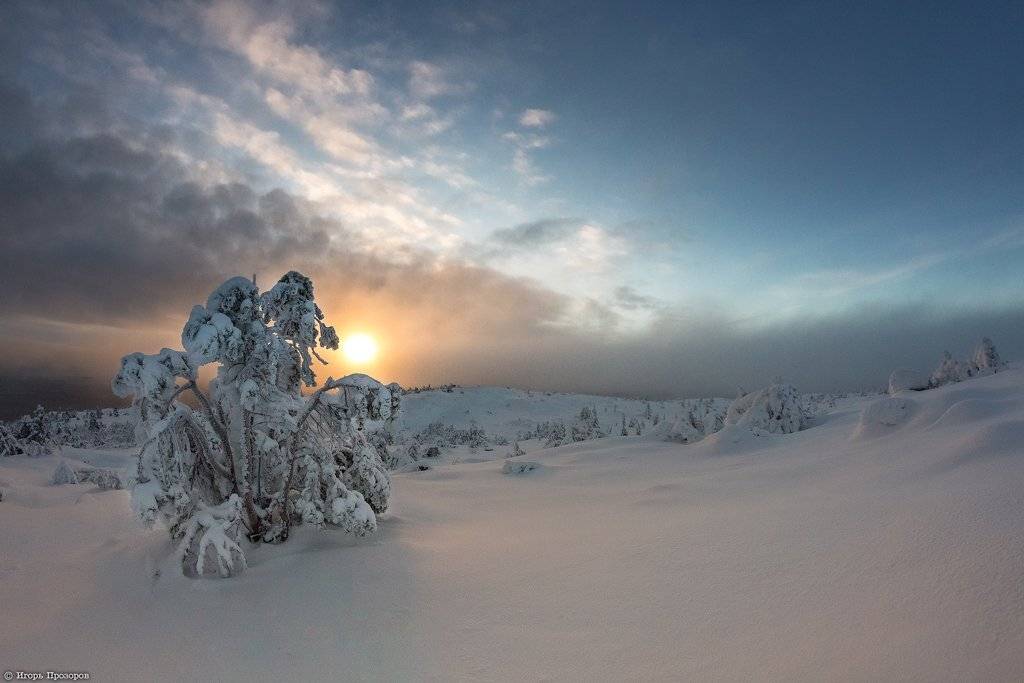 Закат, Кольский полуостров, Ноябрь, Сказка, Туман, Игорь Прозоров