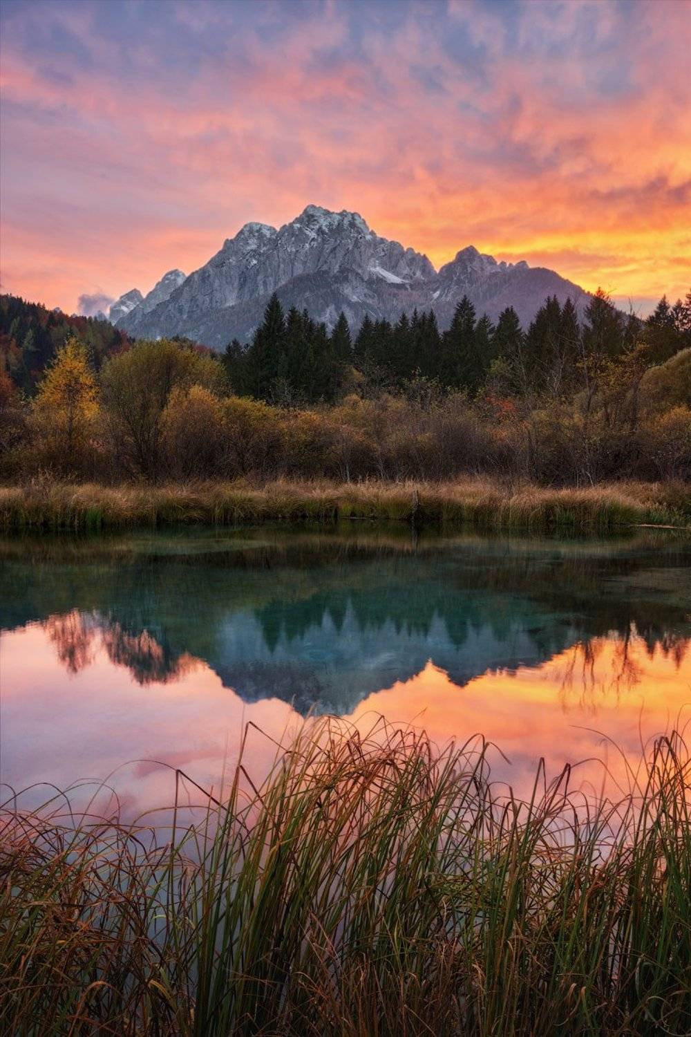 Alps, Kranjska Gora, Mangart, Slovenia, Zelenci, Альпы, Краньская гора, Мангарт, Озеро Зеленцы, Словения, Денис Сорокин
