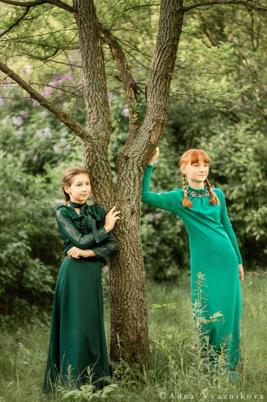 фотограф Лисичанск, Лисичанск, женский портрет, семейный фотограф, фотосессия на природе, детский портрет, детская фотосессия, весенняя фотосессия, Анна Вязникова,  Две подружки фото превью