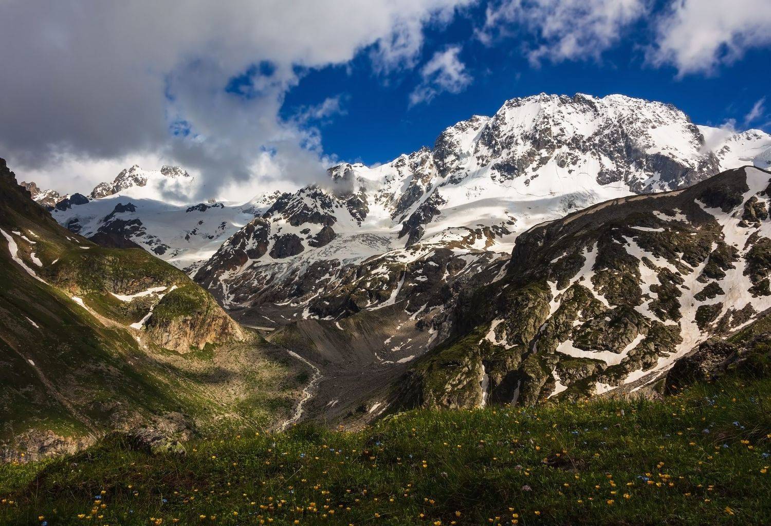 горы,восхождение,кавказ,облака,  Эстелла