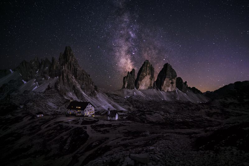 Tre Cime in the night фото превью