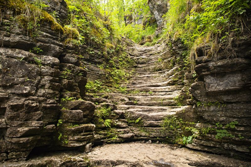 Сухие водопады на реке Ай фото превью