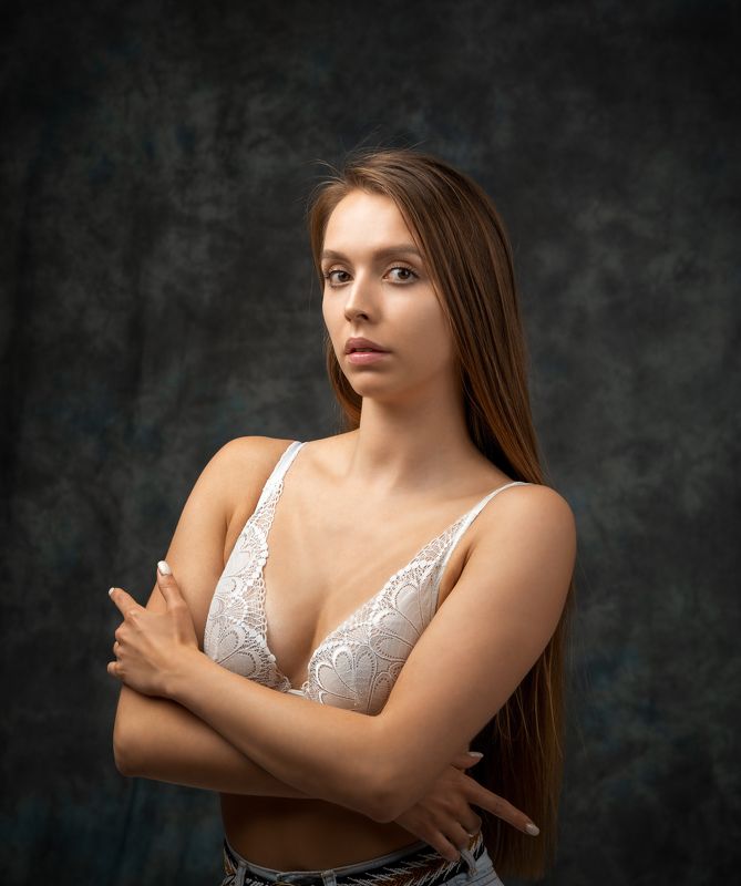 студийный портрет, красивая девушка, женский портрет, концептуальное, будуар Анастасия фото превью