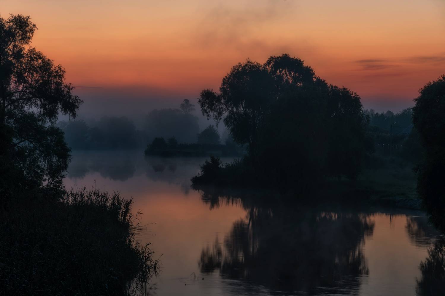 шебекино, титовка, рассвет, река нежеголь, shebekino, titovka, dawn, nezhegol river, Александр Литвишко
