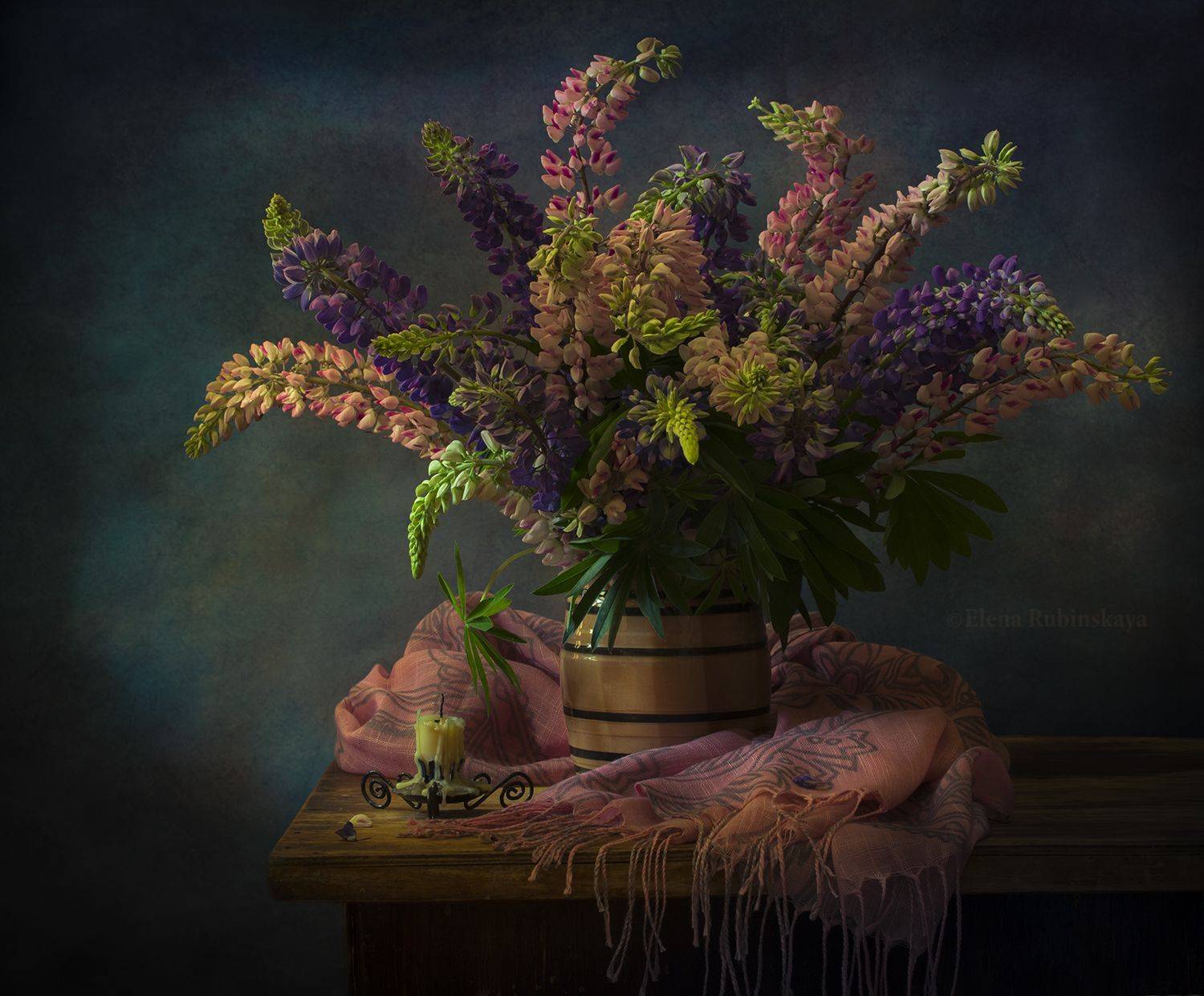 кострома,натюрморт,люпины,цветы,букет, Елена Рубинская