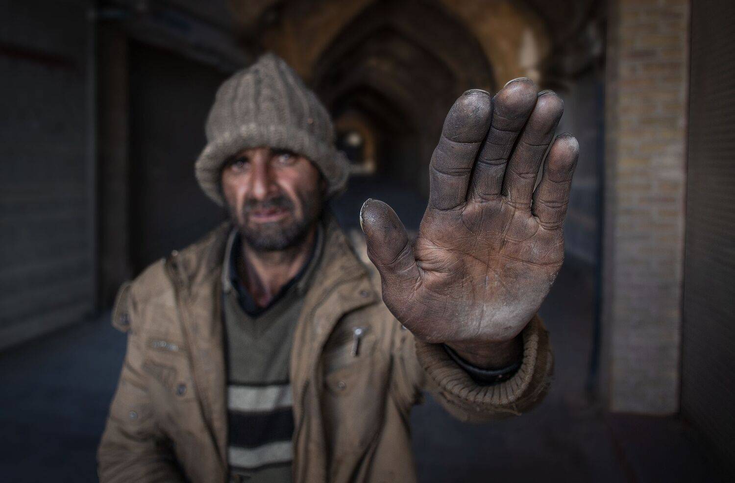 #Hand #Flash photography #Gesture #Beard #Wood #Wrinkle #Cap #Facial hair #Darkness #Art , Mehdi Zavvar