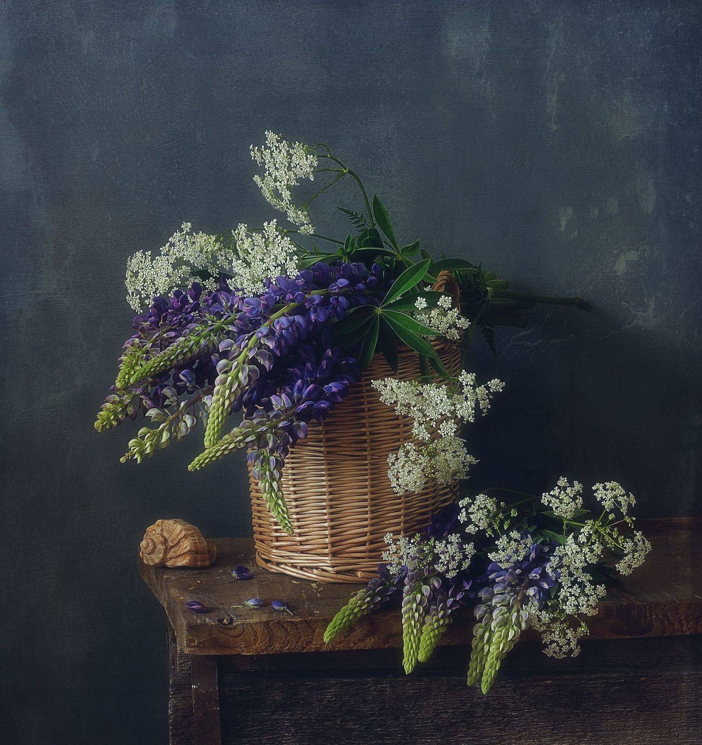 натюрморт,люпин,букет,лето, Наталия К