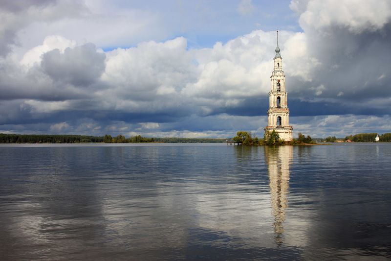 калязин, колокольня никольского собора, волга Прогулка по Калязину фото превью
