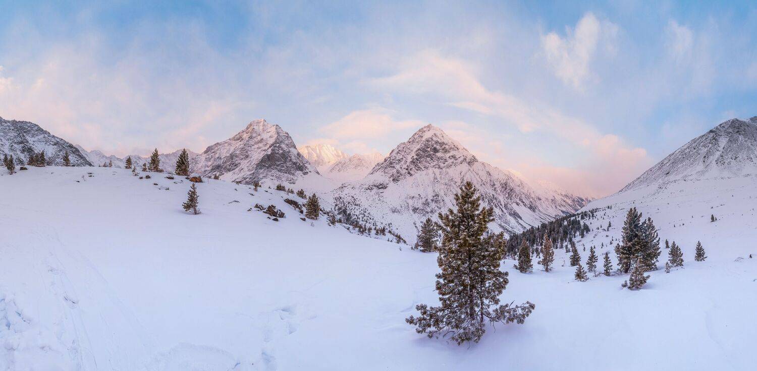 Саяны, Тунки, Тункинские гольцы, зима, горы, Evgeniy Khilkevitch