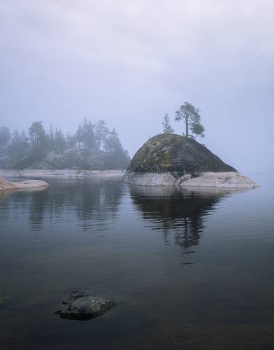 Ладожские шхеры в тумане