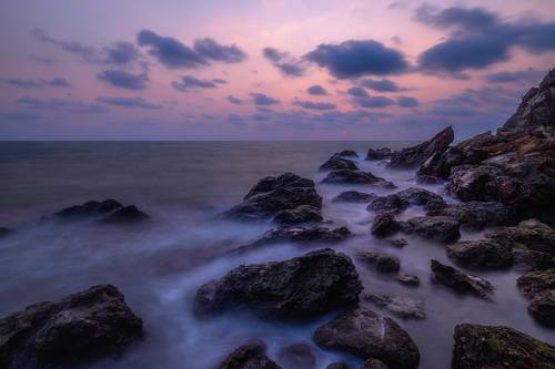 The blue sunset