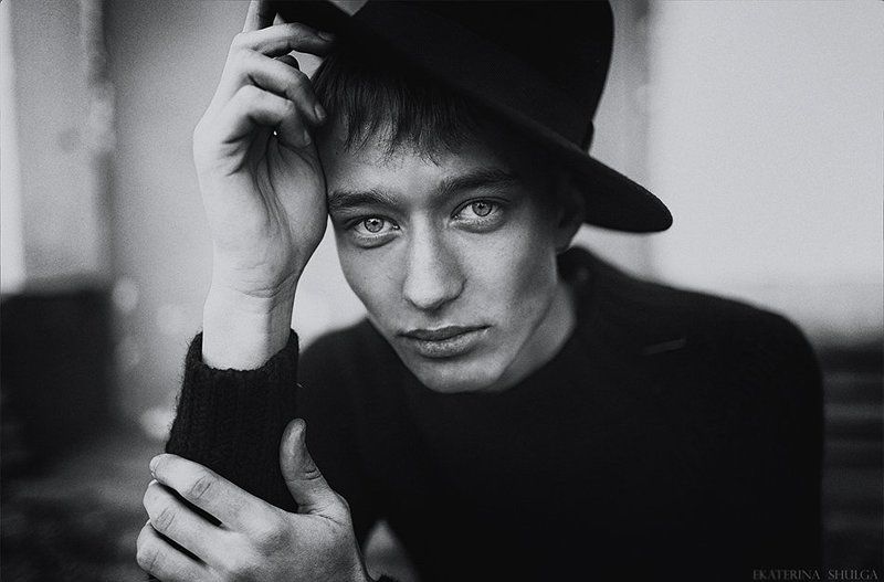 b&w, man  фото превью