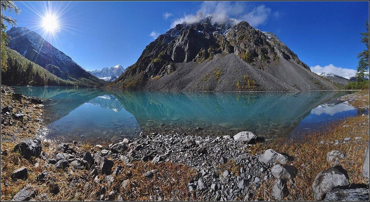 алтай, осень, с.ч.хр., н.шавлинское оз., панорама, АНАТОЛИЙ ДОВЫДЕНКО