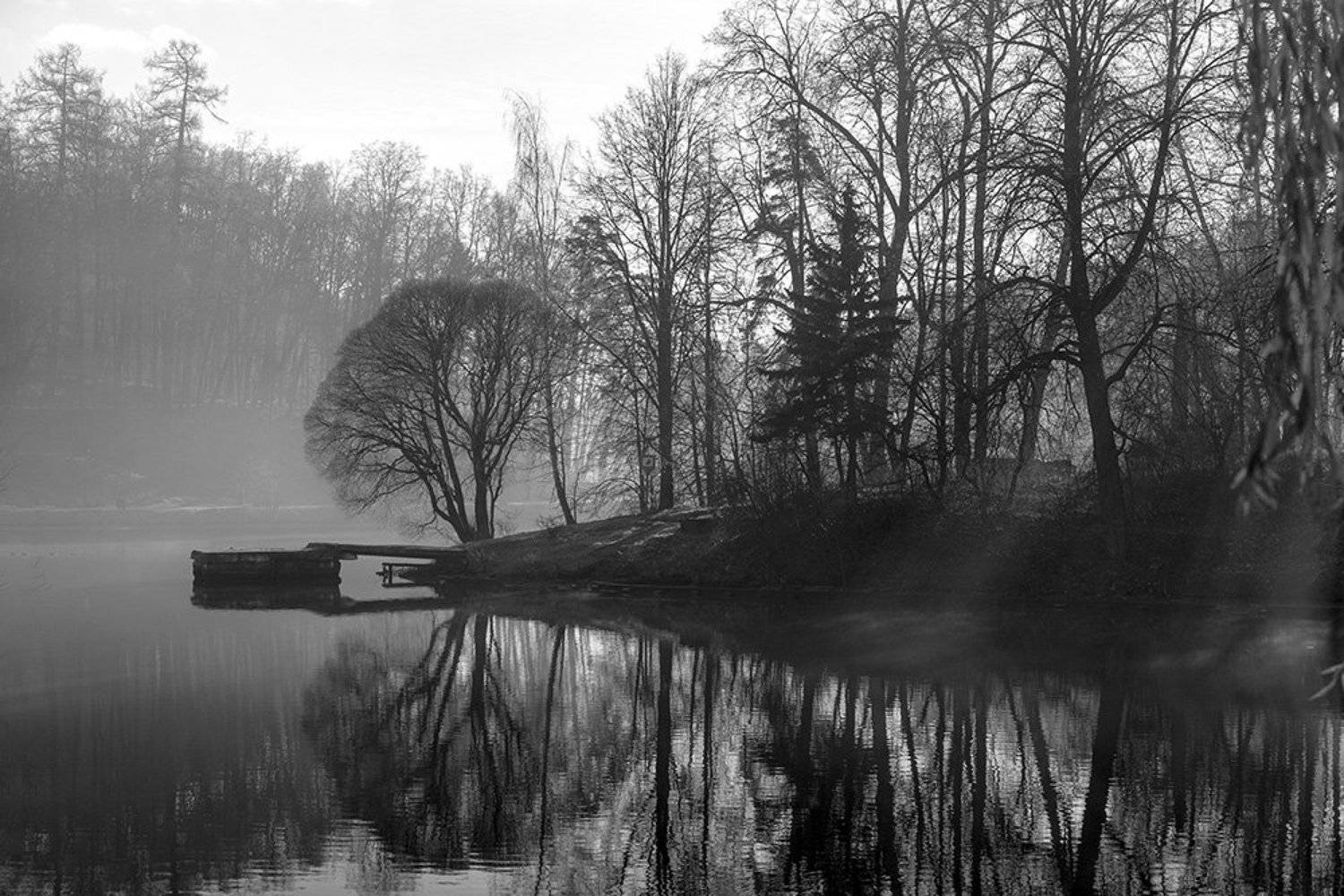 Отражение, Туман, Утро, Анатолий Иванов