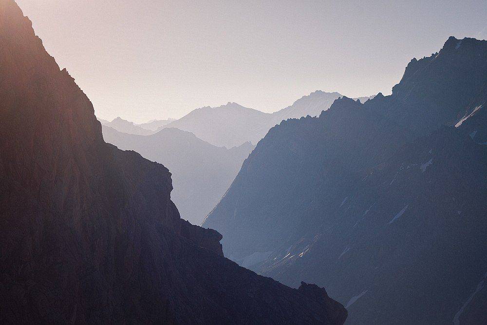 горы, рассвет, утро, солнце, Шарапов Сергей