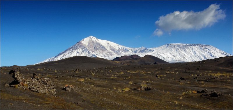 Вулканы братья Толбачики (Острый и Плоский) фото превью