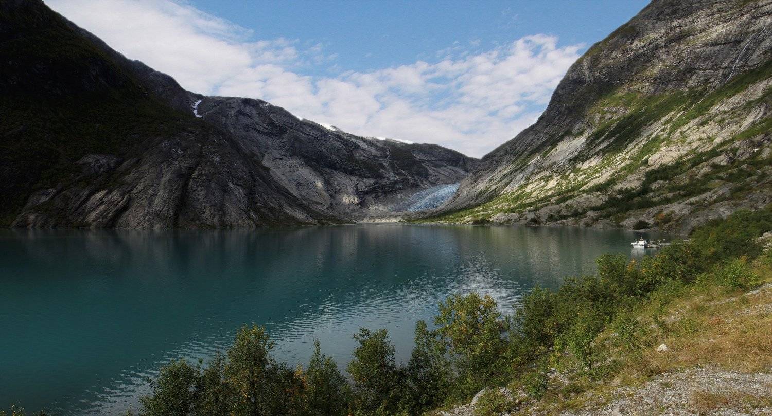 норвегия, озеро, ледник, Галина Хвостенко