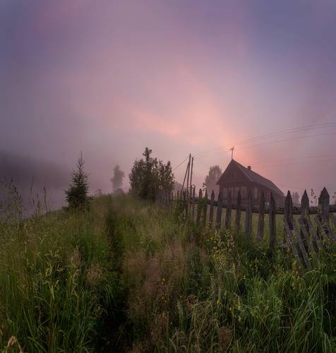 Деревенское утро.