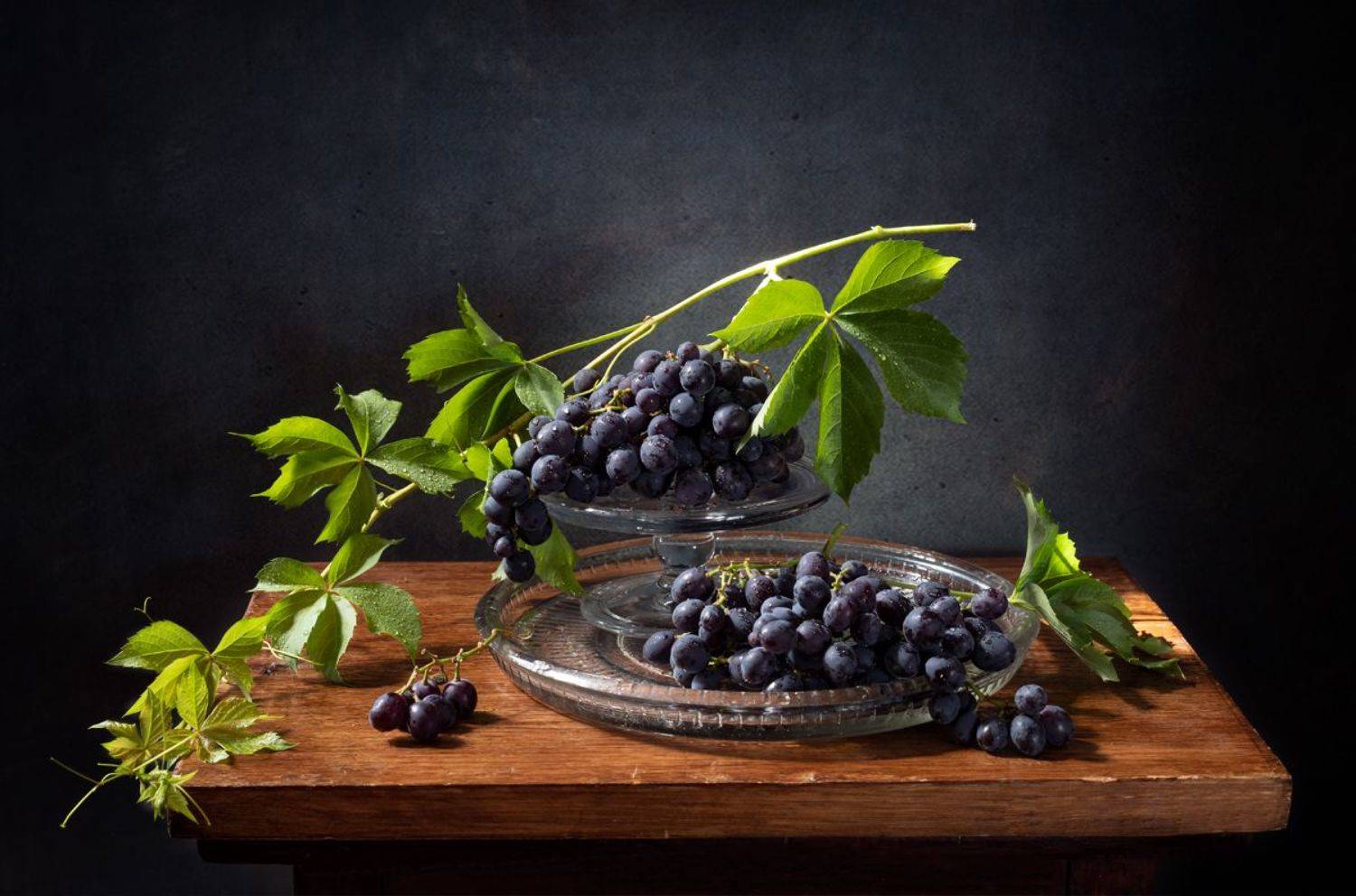 натюрморт, виноград, Оля