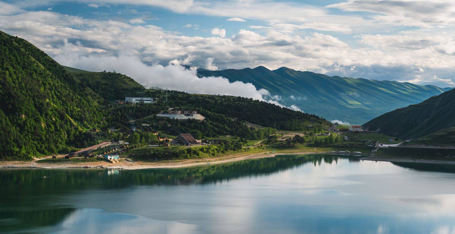 mountains sky clouds plateau rage landscape  rock caucasus chechnya lake resort, Егор Бугримов
