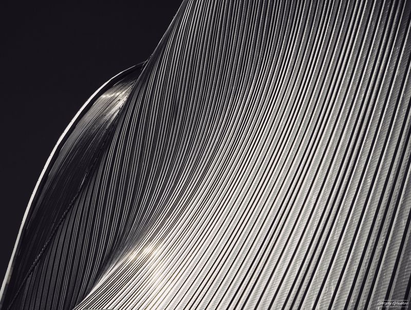 geometry, lines, wave, building, day, light, architecture, city, urban, Moscow, Russia  Волна фото превью