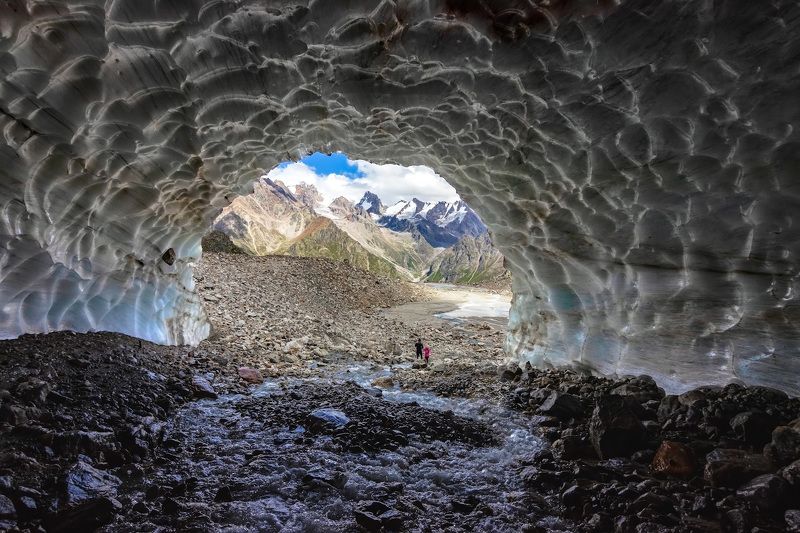 горы, альпинизм, кавказ, ледники в ледовом гроте... фото превью