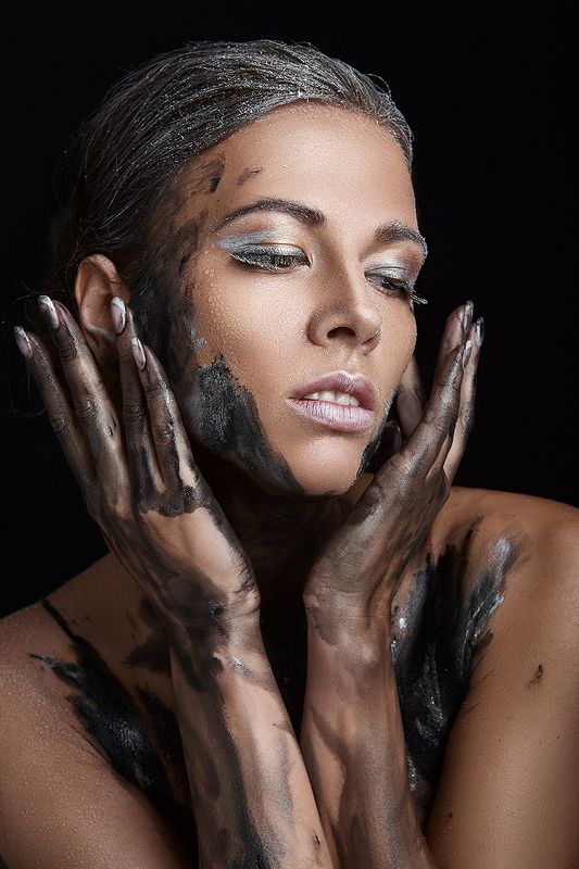 девушка портрет нефть гламурчёрный НЕФТИКА фото превью