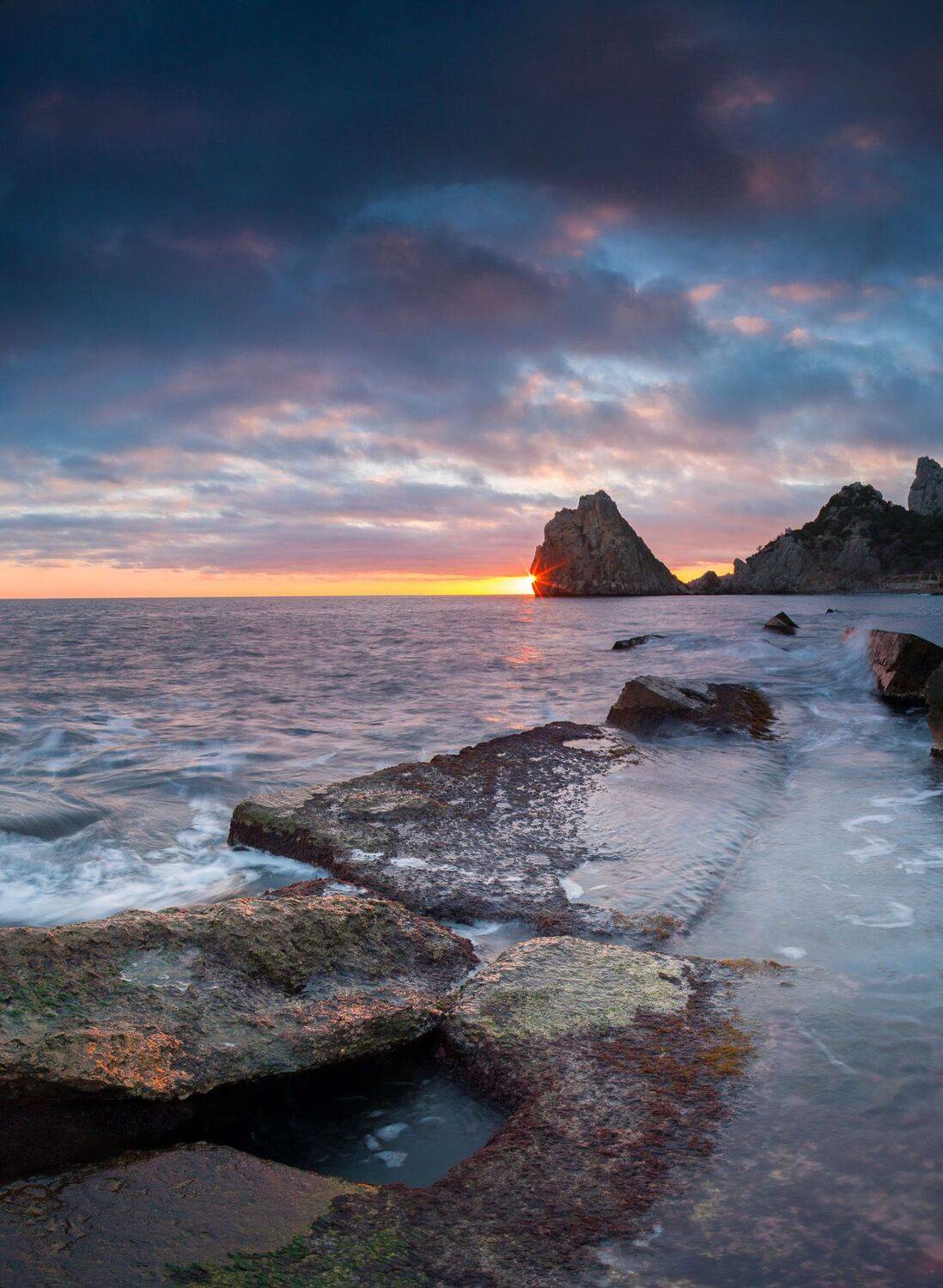 симеиз, скала дива, крым, ялта, шторм в ялте, шторм, волна, пляж, гора кошка, кацивели, черное море, Serge Titov