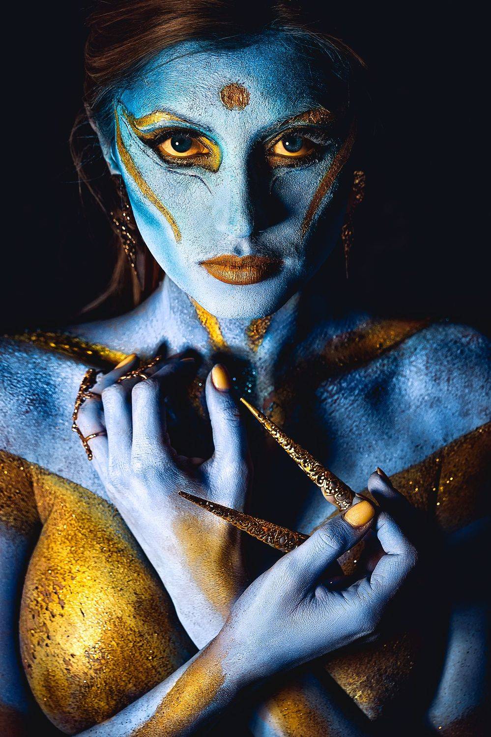 woman, portrait, conceptual, studio, bodyart, Руслан Болгов (Axe)