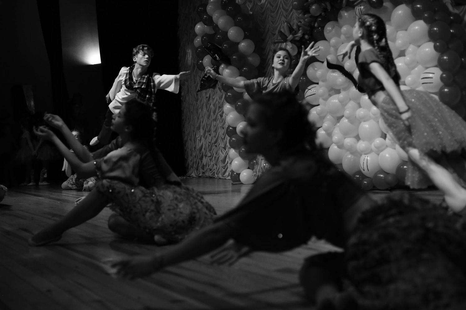 танец, девушка, чб, Anastasia Tkachenko