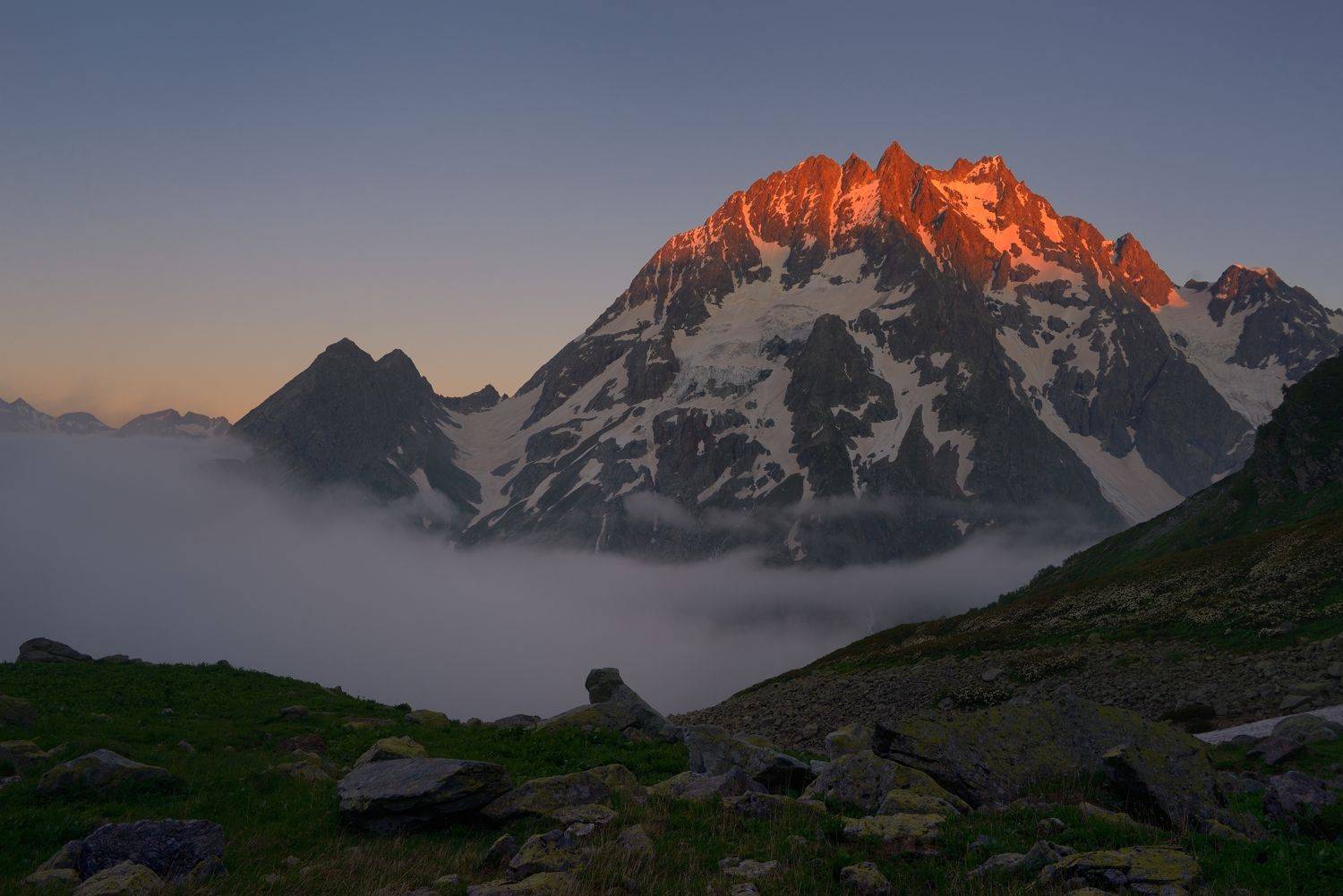 горы закат пшиш кавказ, Александр Жарников