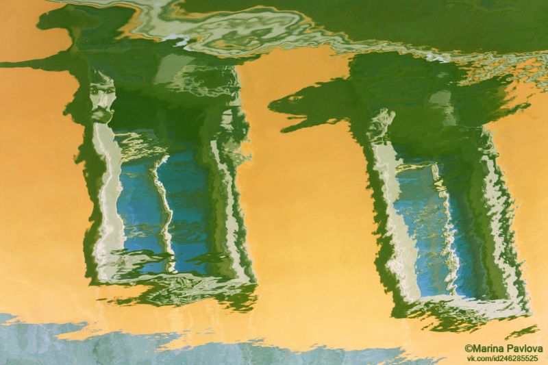 петербургские акварели, отражения на воде, акваабстракция, акваграфика, абстракция, парейдолия, мистический петербург, nikon Пандемия. Акваабстракция. фото превью