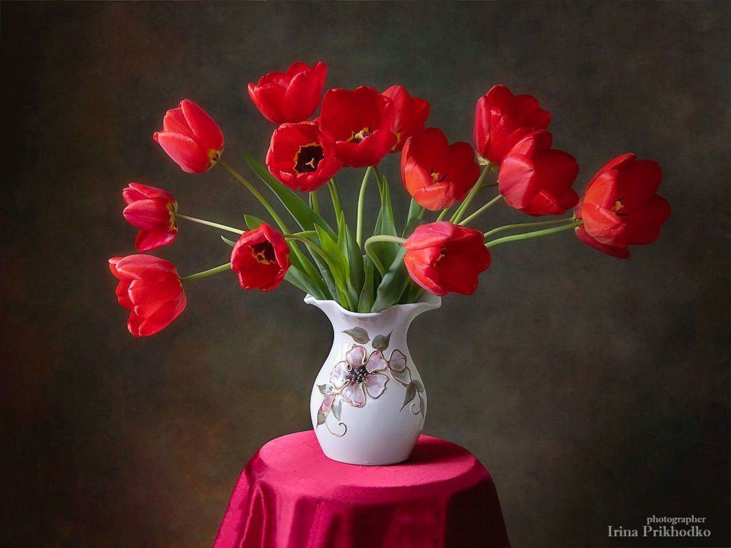 натюрморт, цветы, тюльпаны, букет, Ирина Приходько