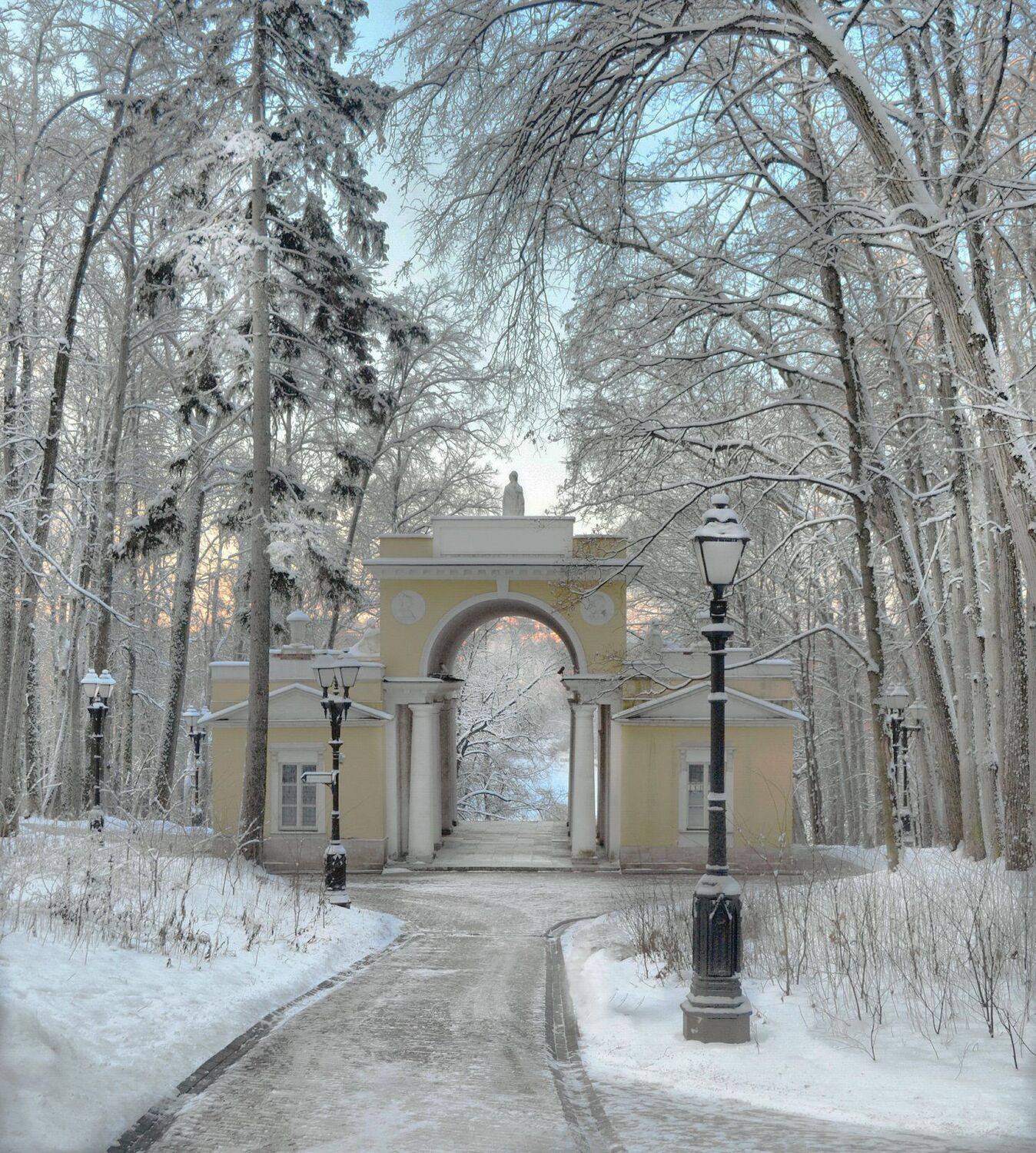 Mikhail Novikov .пейзаж , Архитектура , природа ,солнце ,зима .мороз , Михаил Новиков