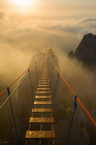 Подвесной мост на Ай-Петри