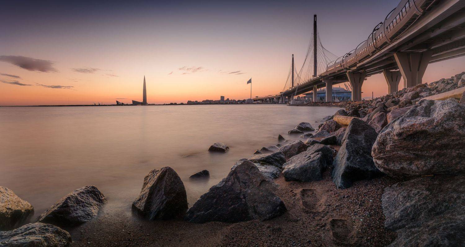 город, санкт-петербург, россия, река, закат, рассвет, небо, лето, весна, камни, море, залив, рассвет, петербург, Ekaterina Khlebnikova