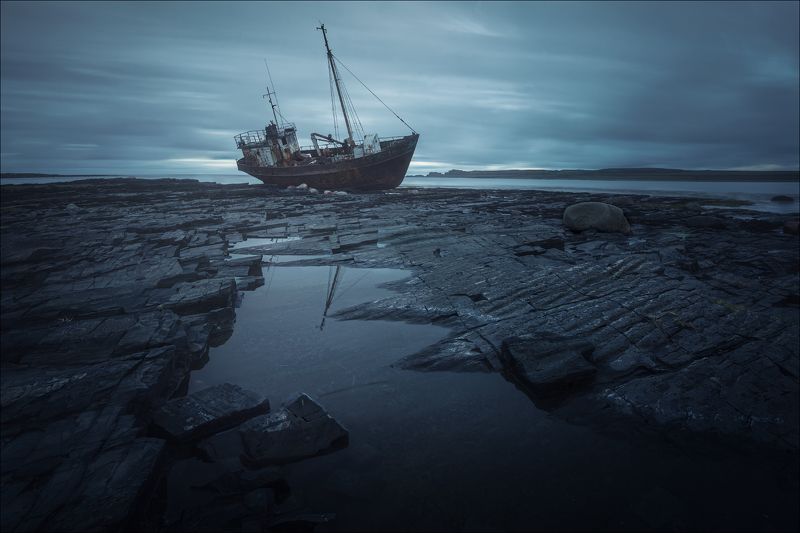 кольский, рыбачий, корабль, мурманск, природа На странных берегах фото превью