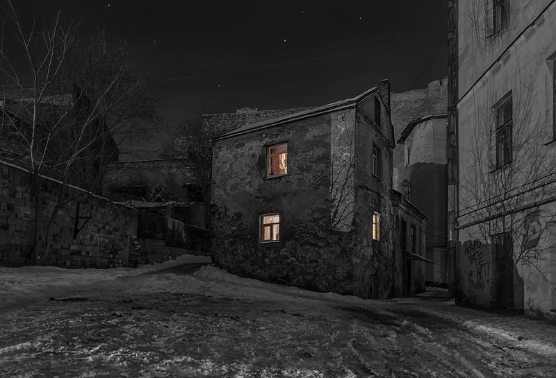 город,зима, ночь О доме, который  вас ждет… фото превью