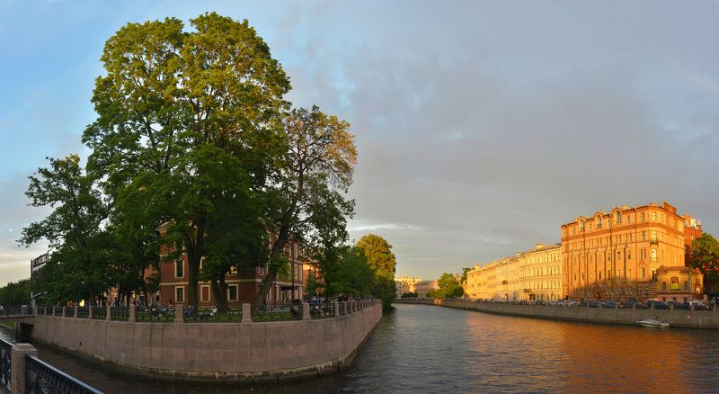 новая голландия, санут-петербург, закат Голландским вечером фото превью