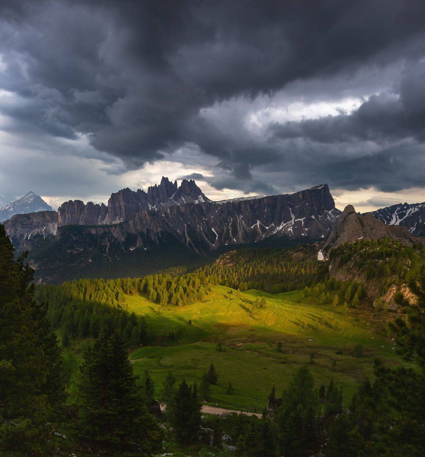 италия, доломиты, горы, облака, закат, природа, landscape, italy, dolomites, Геннадий Финенко