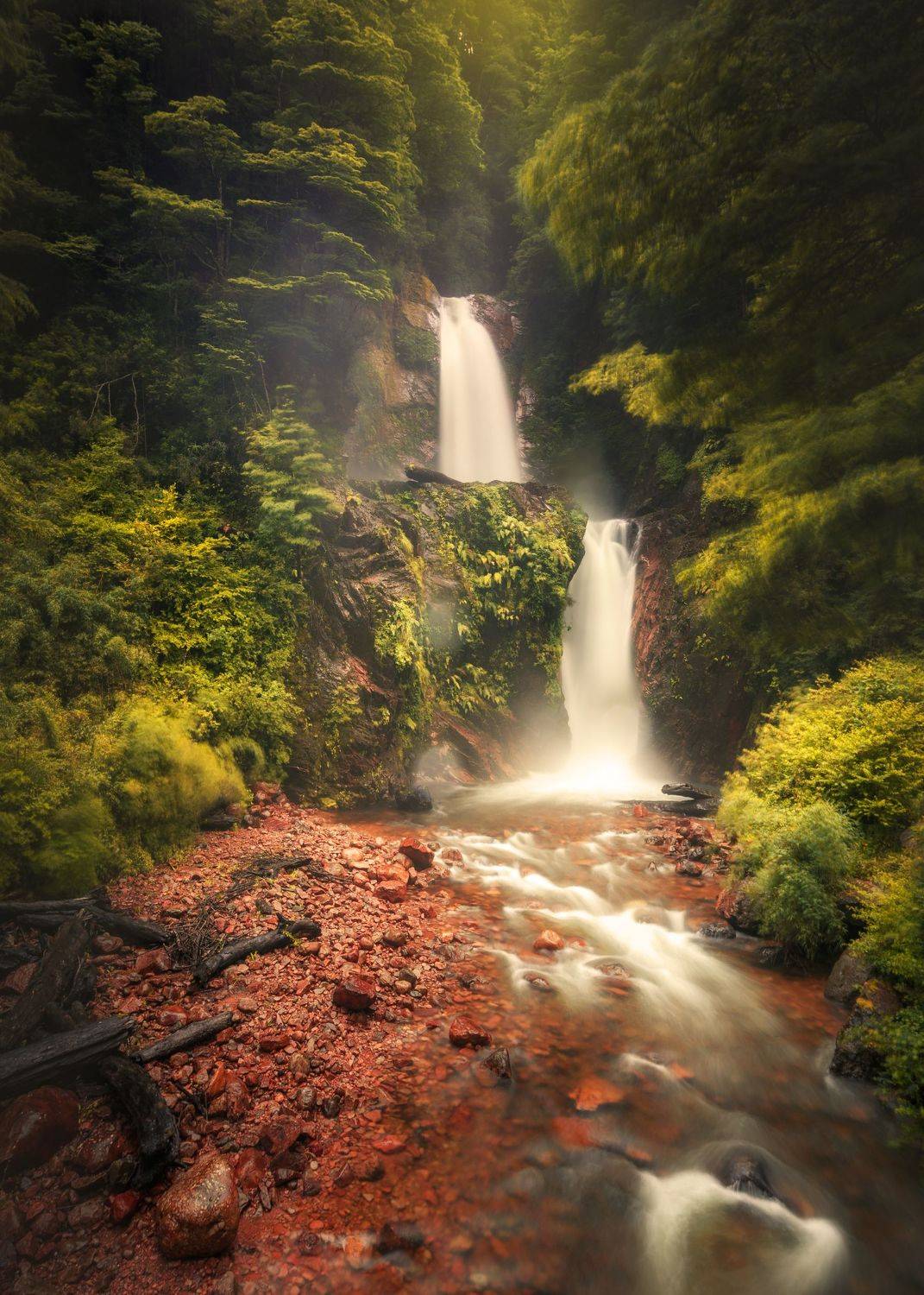пейзаж, водопад, waterfall, landscape, Токарев Олег