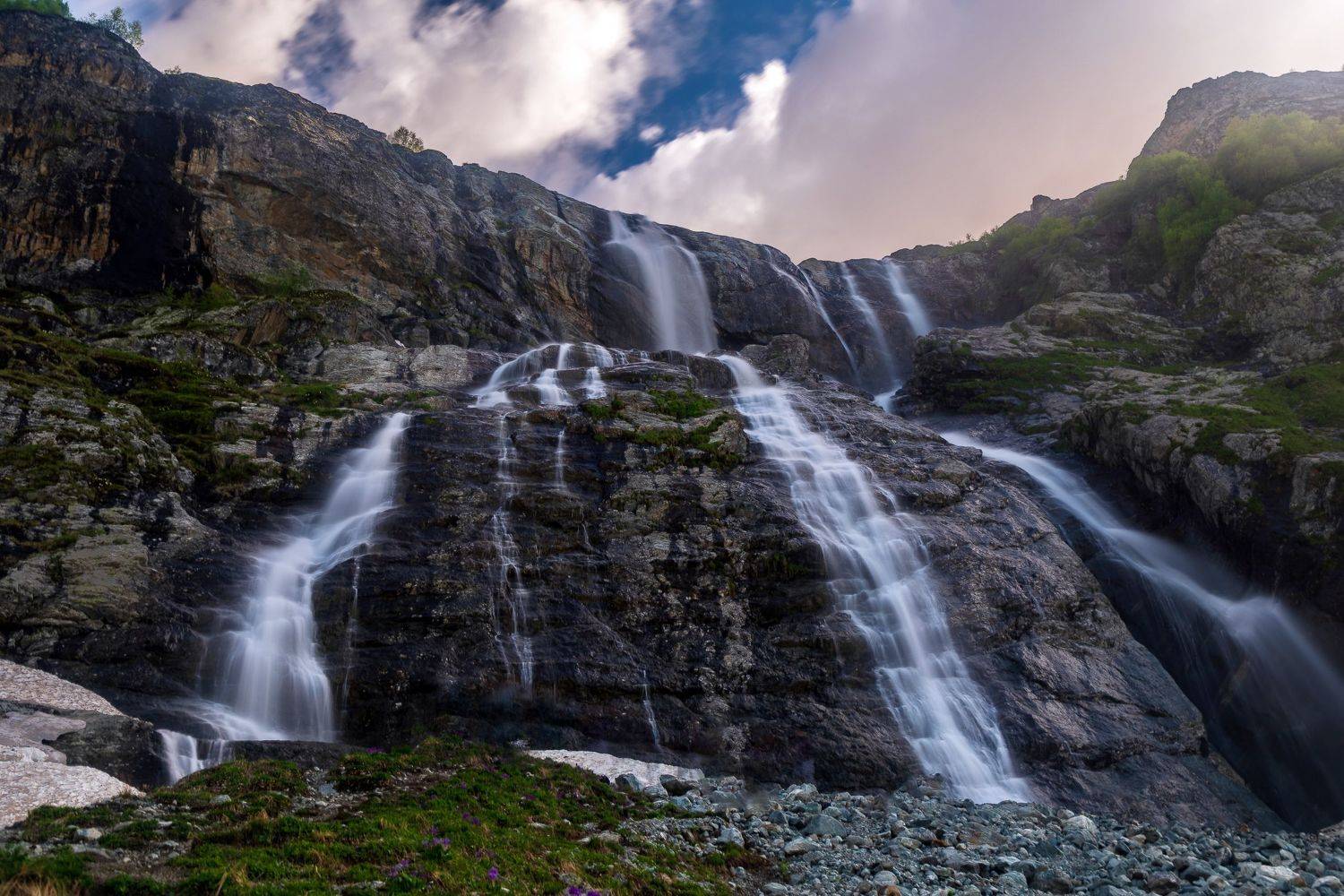 arkhyz, russia, caucasus, watwrfall, russia, Михаил Конарев