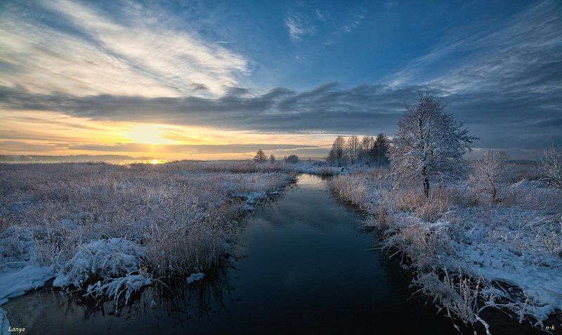 winter morning фото превью