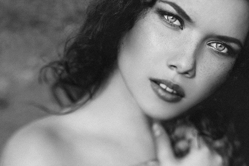 Девушка, Портрет, Чб, Irella Konof