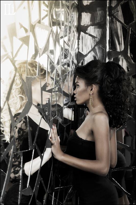 Девушка, Зеркало, Отражение Отражение фото превью